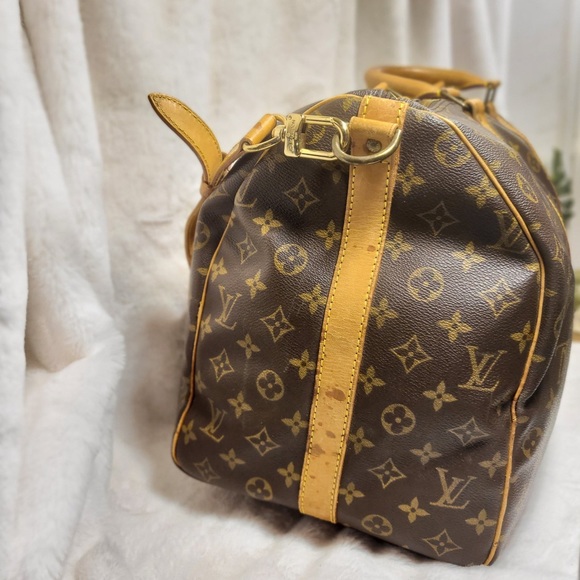 Authentic Louis Vuitton Keepall 50 bandouliere duffel travel bag - Picture 6 of 16